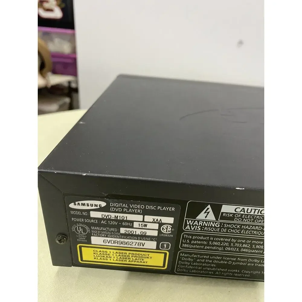 Samsung DVD Player Model No. DVD-M101XAA